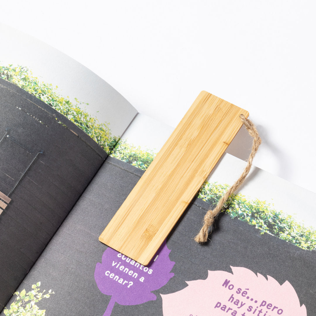 Marcador de Livros em Bamboo Personalizável