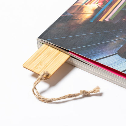 Marcador de Livros em Bamboo Personalizável