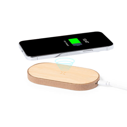 Carregador Wireless em Bamboo Personalizável