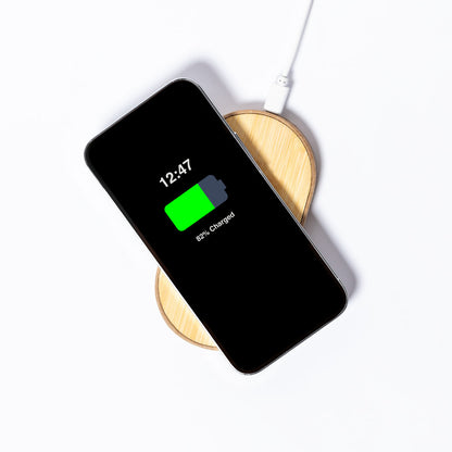 Carregador Wireless em Bamboo Personalizável