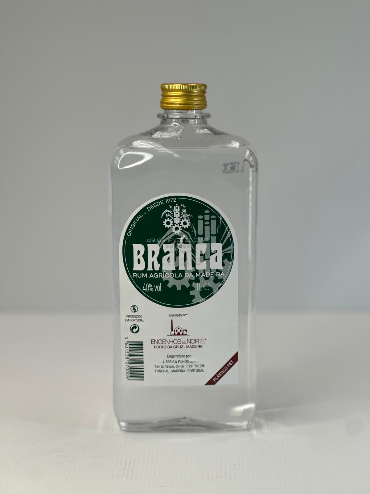 AGUARDENTE BRANCA 40% 1L PET