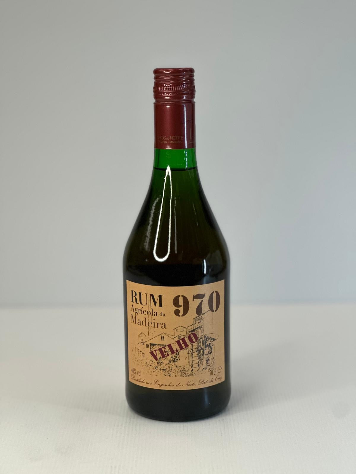 AGUARDENTE CANA RUM VELHO 970 0.70L
