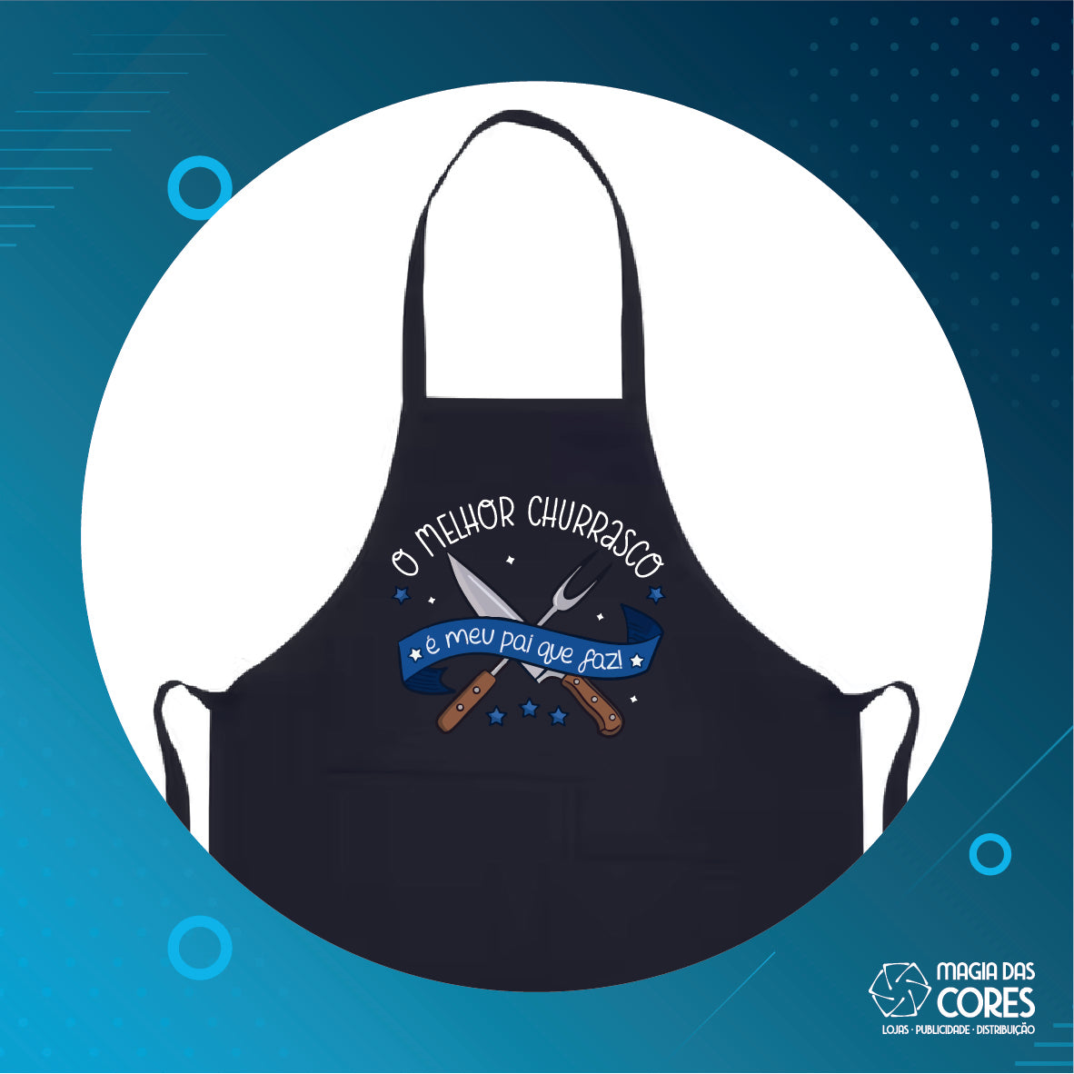 Avental "O Melhor Churrasco"