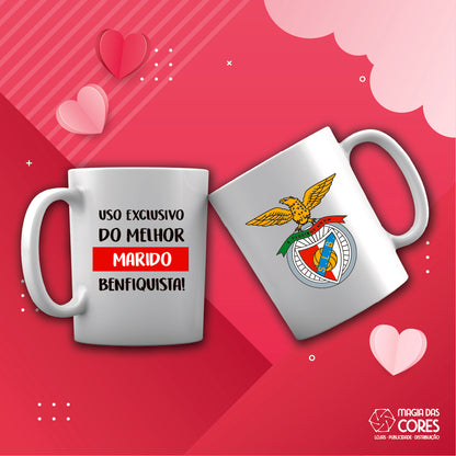 Caneca "Uso Exclusivo do Melhor Marido Clube"