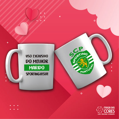 Caneca "Uso Exclusivo do Melhor Marido Clube"