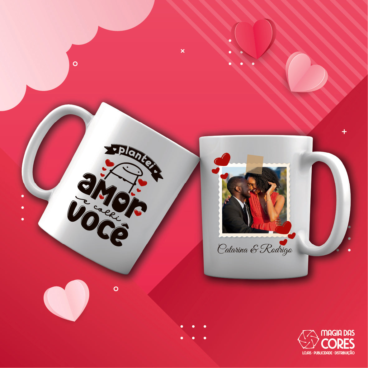 Caneca "Plantei Amor Colhi Você"