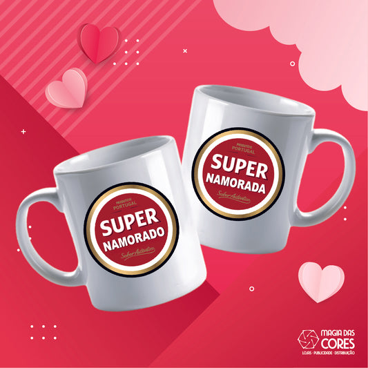 Caneca "Super Namorada/o"
