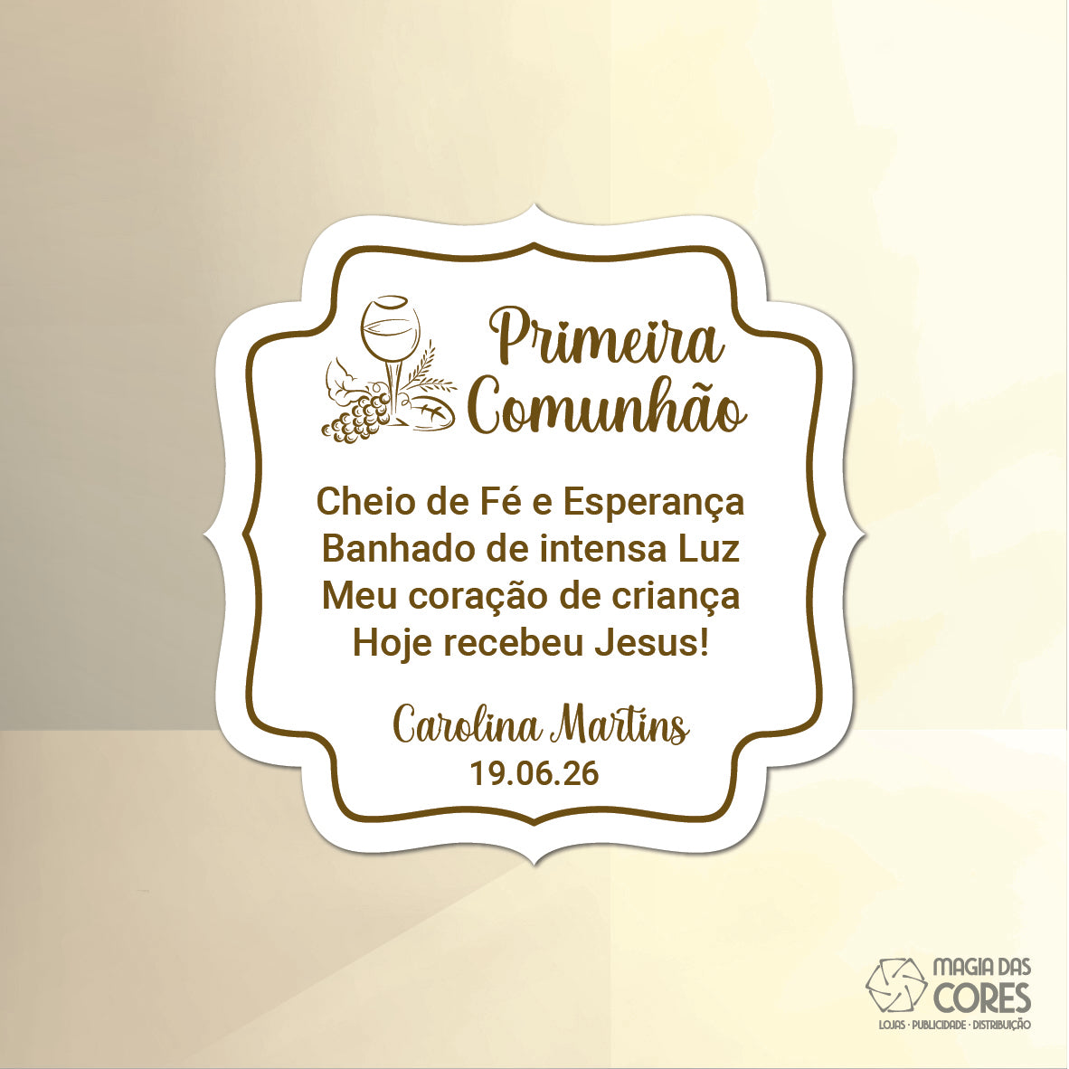 Íman Primeira Comunhão - Gravação Oração