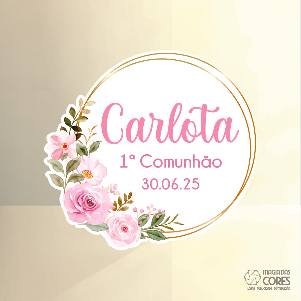 Íman Primeira Comunhão - Flores