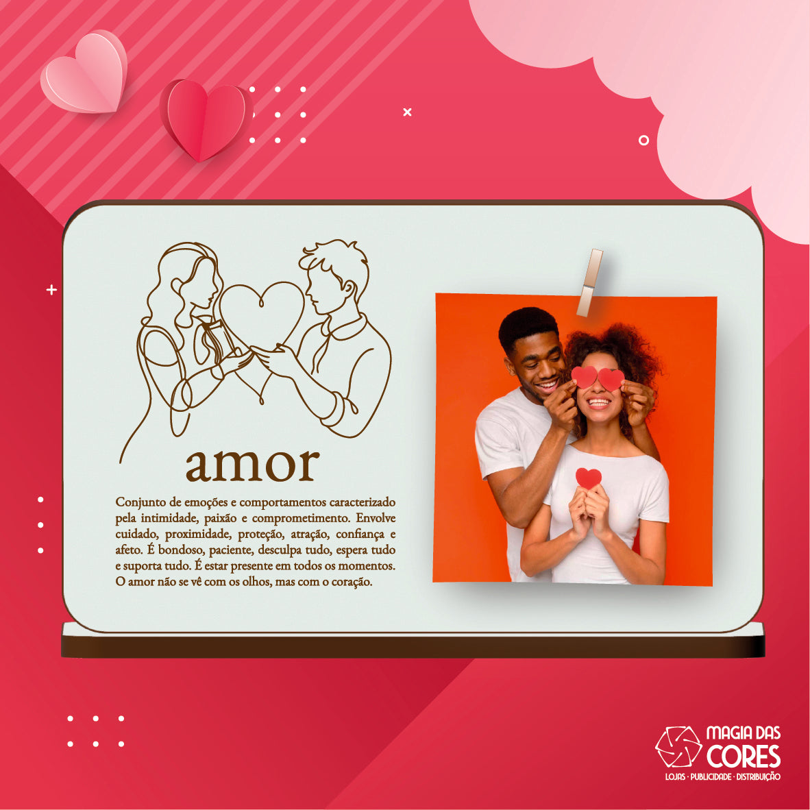 Moldura MDF - Definição Amor