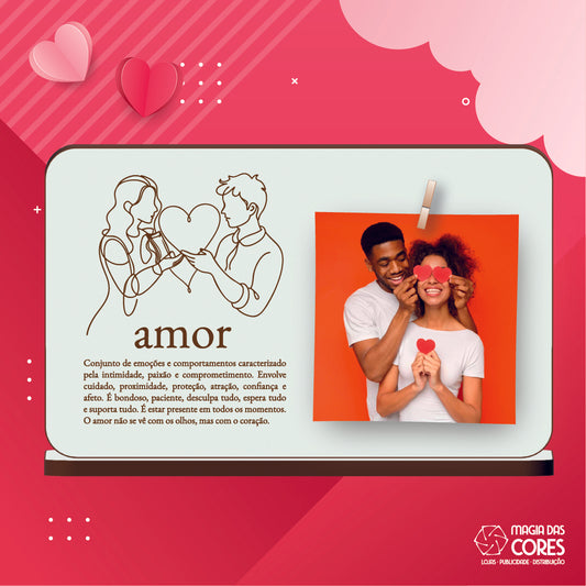 Moldura MDF - Definição Amor