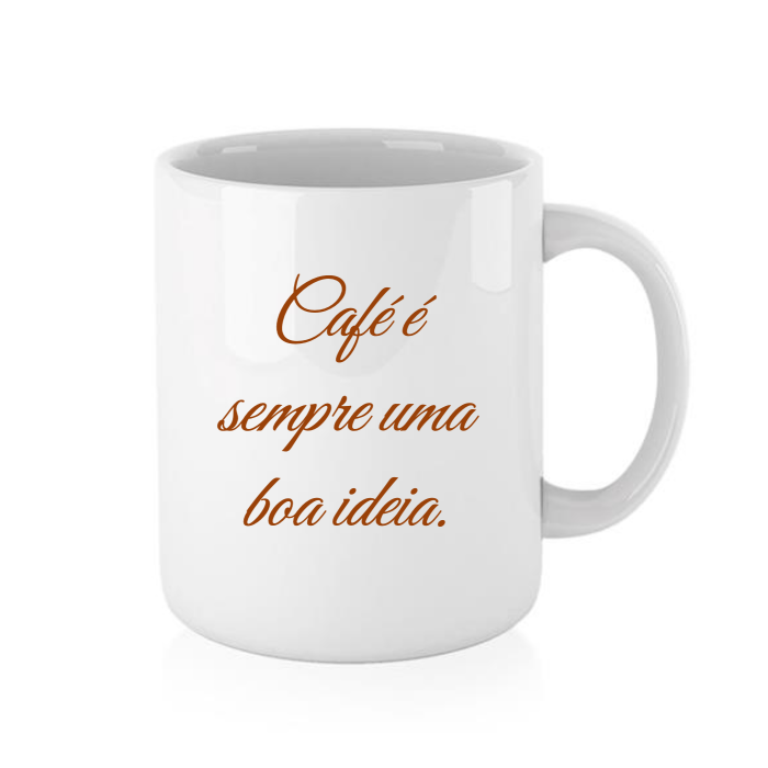 Caneca Branca Personalizável