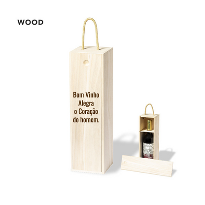 Caixa para Garrafa Personalizável