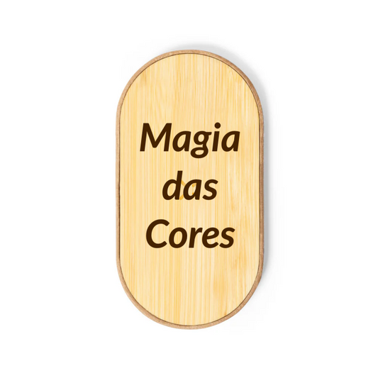 Carregador Wireless em Bamboo Personalizável