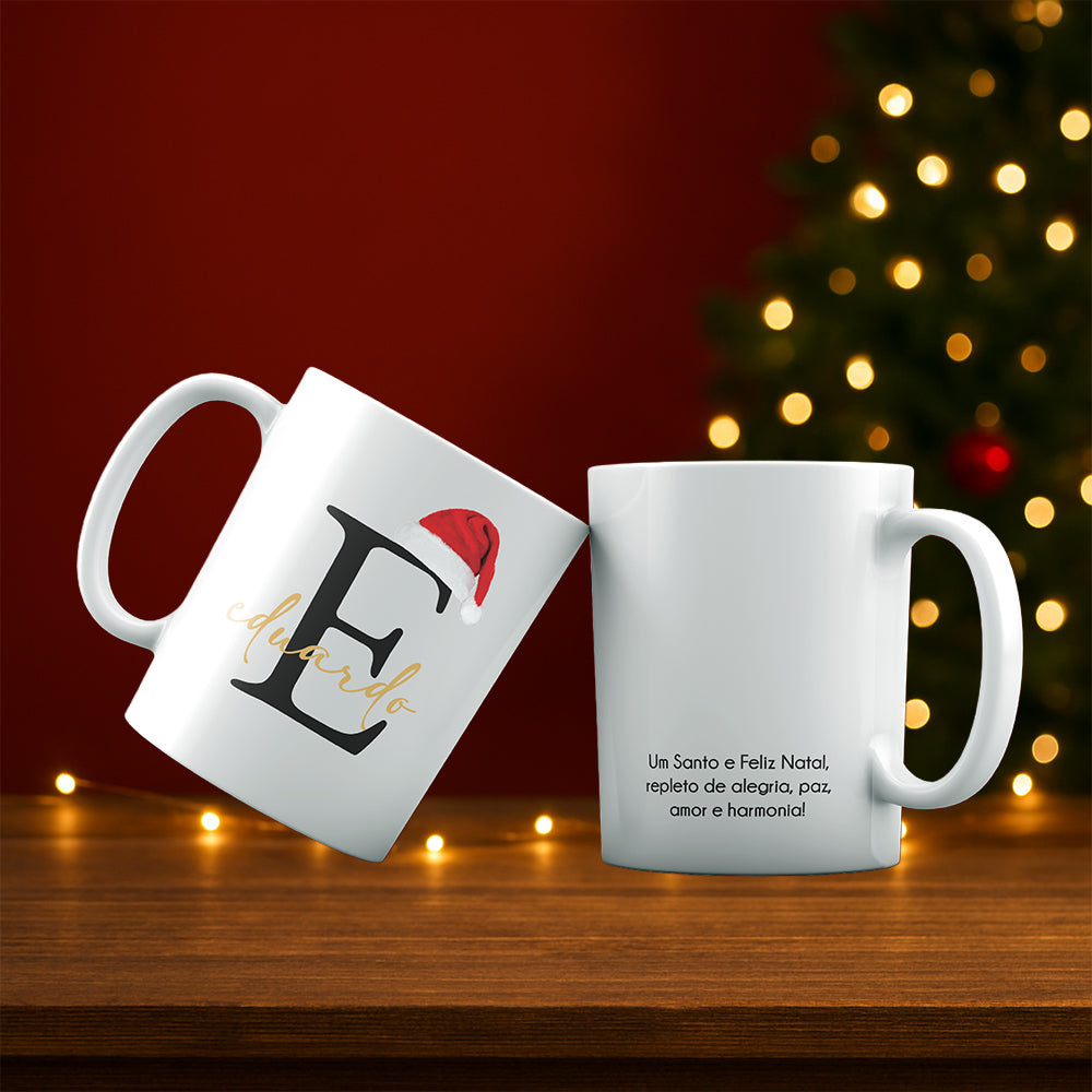Caneca Personalizável com Letra e Nome