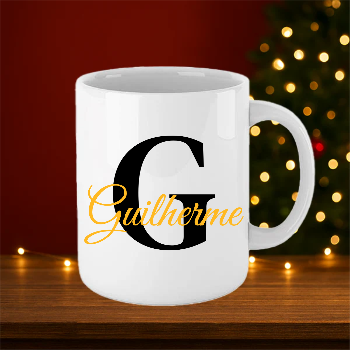 Caneca Personalizável com Letra e Nome