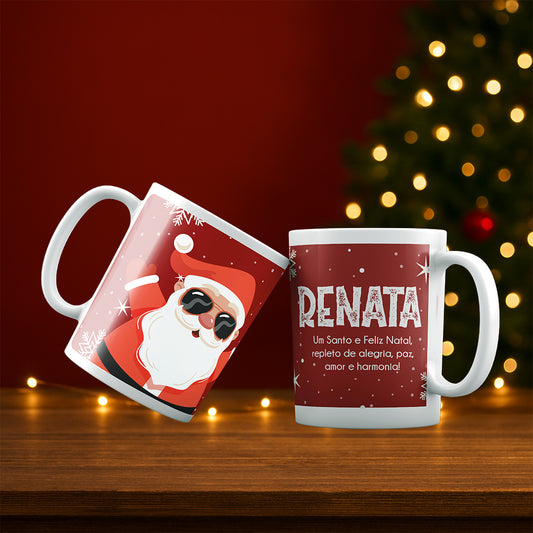 Caneca Personalizável com Nome e Frase