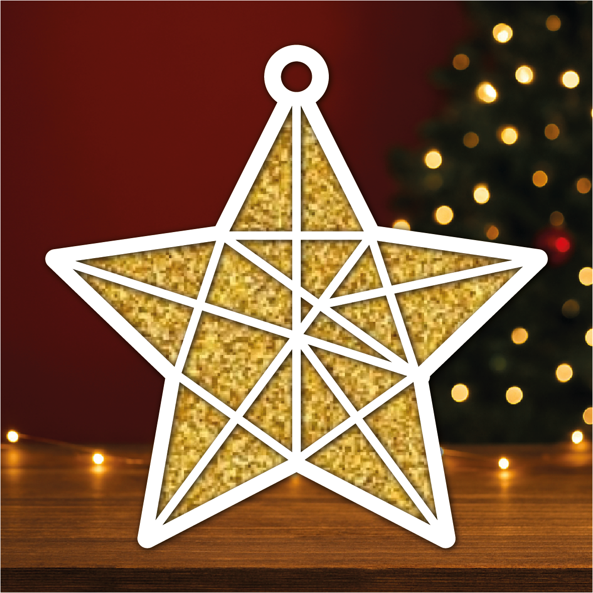 Pack 5 Figuras Natalícias Eva Glitter