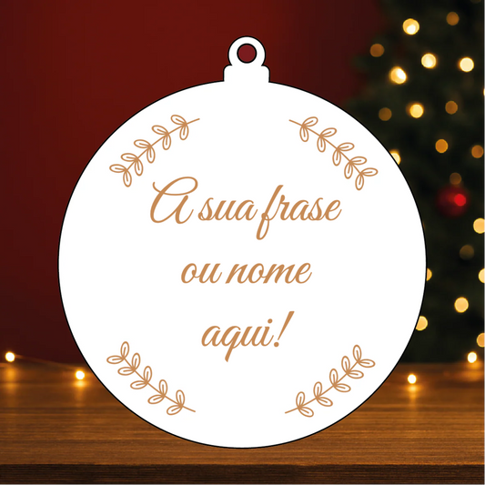 Bola Personalizada Frase - Gravação